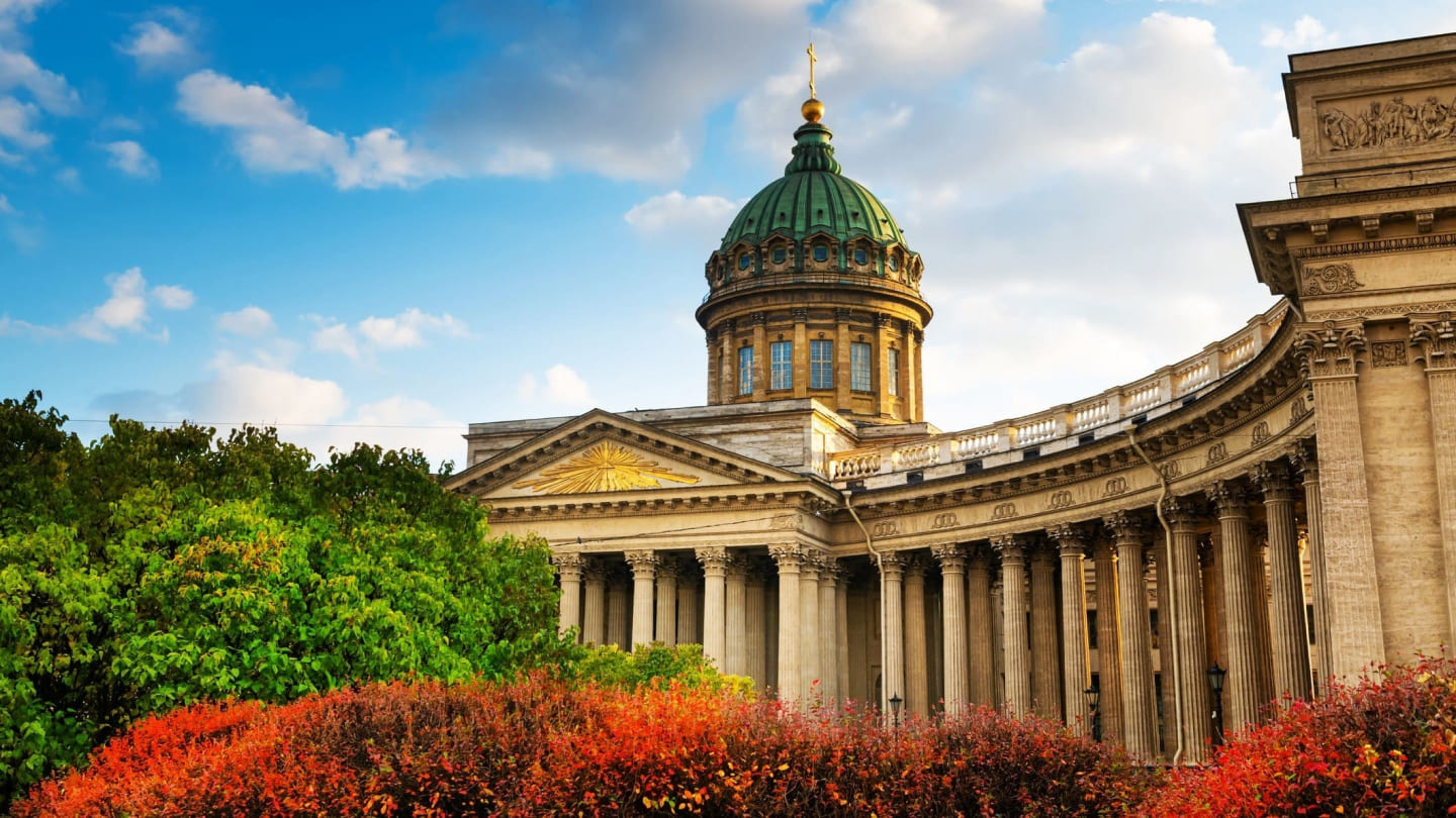 Regular container train St. Petersburg — Krasnoyarsk (FNES)